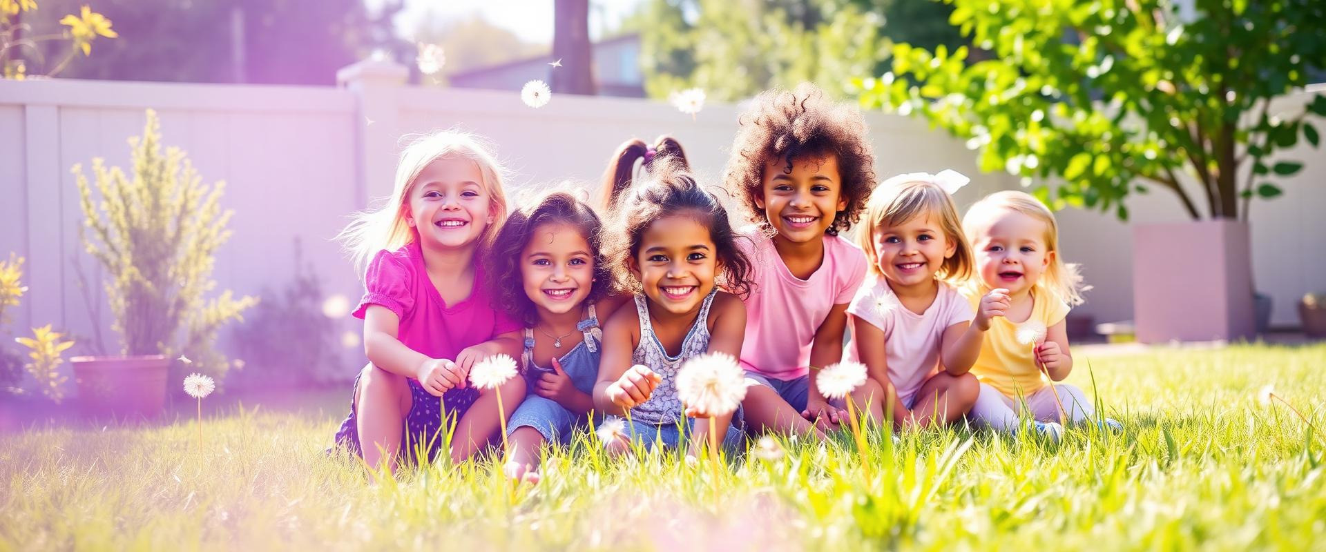 Happy children playing at My First Wish Daycare